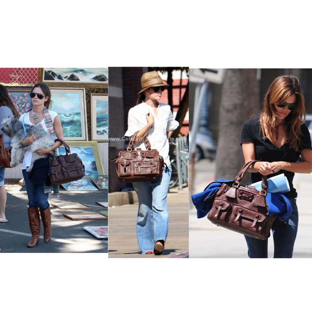 Chloe front pocket organizer tote
